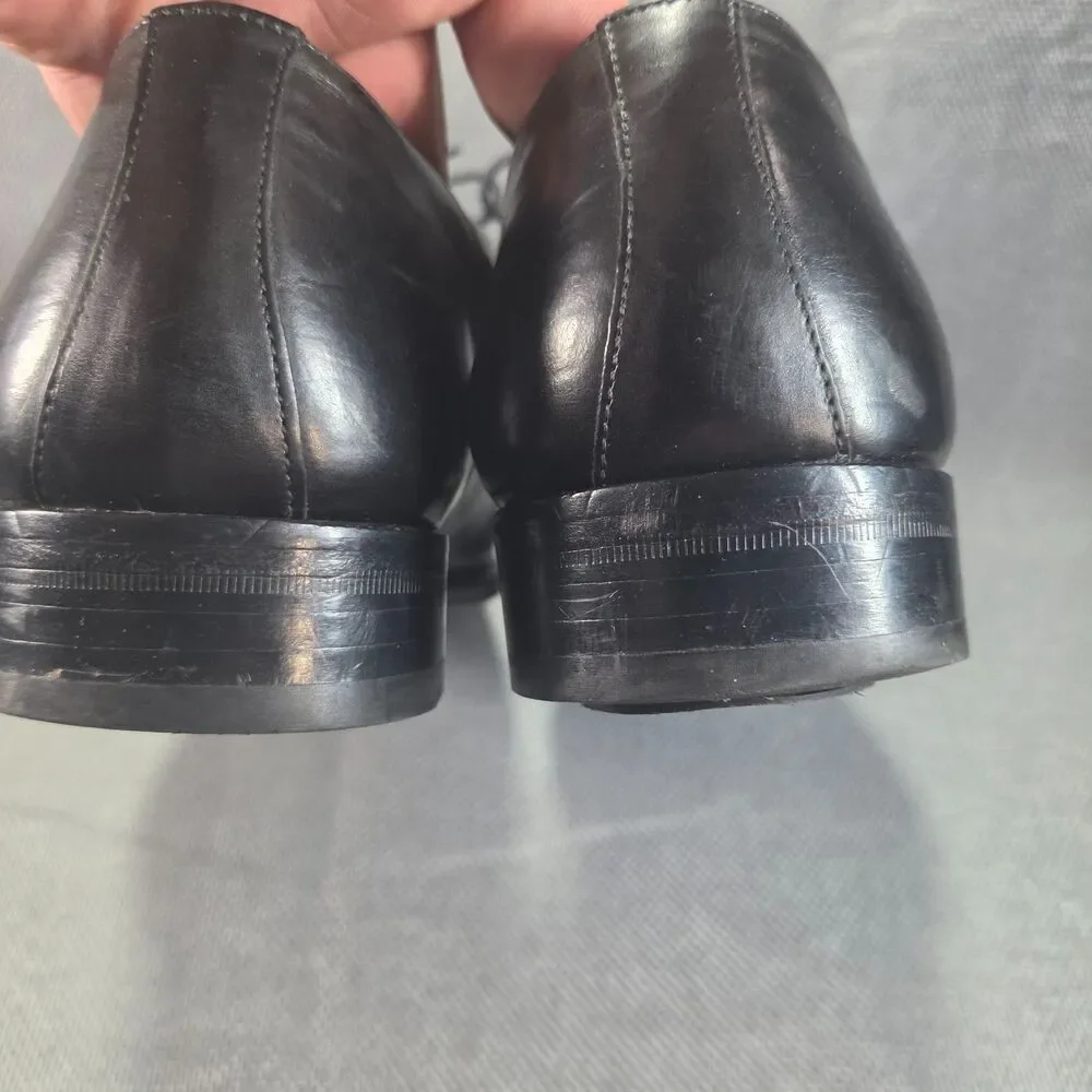 Mezlan Handmade Spanish Leather Oxfords, Men's 11.5 Black Dress Casual Shoes